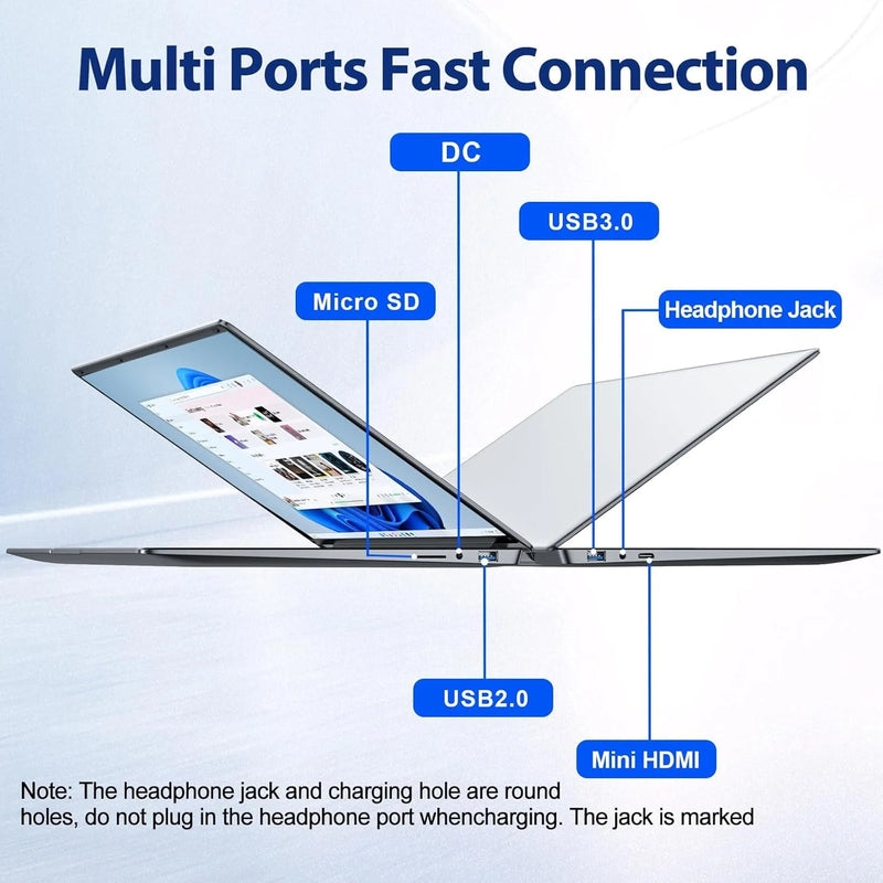 LENO 15.6" Ultra Slim Laptop 32GB 2TB Windows 11 Intel Core i9 9900 Gaming Computer PC Gamer office Fingerprint Unlock Notebook