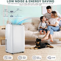 14,000 BTU Portable Air Conditioners Cools up to 750 Sq.Ft, 3-in-1 Quiet Portable AC Unit with Cool, Dehumidifier & Fan, Sleep Mode, 24H Timer, Remote Control & Installation Kits
