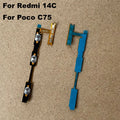 For Xiaomi Redmi 14C / Poco C75 Power Volume Buttons Flex Cable Power On Off  Volume Button Key Flex Cable Replacement