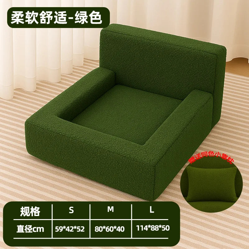 Orthopedic Luxury Dog Bed with Sides-Dog Sofa Bed for Medium Dogs Supportive Foam Pet Couch with Removable Cover Outdoor Use