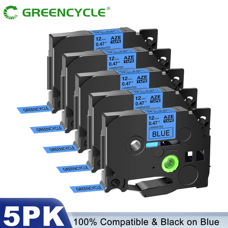 5PK/10PK Label Tape Compatible For Brother TZ Tze-231 131 631 6/9/12mm Laminated Label Cassette For Brother P-Touch Label Maker