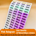 Kawaii Waterproof Name Tag Sticker Custom Adhesive Stationery Decals Personalize First Name Label for Children School Bottle