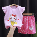Baby Girls Clothes Sets For Kids Cartoon T - shirt+Short - View 11 | SAMAG