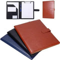Premium PU Leather A4 Conference File Folder Business Document Binder Useful Office Desk Organizer Contract Stationery Supply