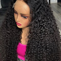 40 46 Inch 13x4 13x6 HD Lace Front Wig Deep Wave Frontal Wig Human Hair Brazilian Curly Lace Front Wigs For Women 300% Density