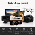 Lenovo U3 V30 Micro SD Card Class 10 High Speed SD/TF Card 512GB 256GB 128GB Memory Card For GoPro DJI Smartphone