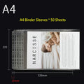 2-Ring Binder A4 Landscape Paper Organizer Document Binder A5 B5 Transparent Binder Sleeves 2-hole File Folder For Documents