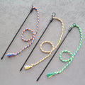 3PCS Cotton Rope Cat Wand Toys Cat Stick Toys Interactive Cat Toy Kitten Playing Teaser Wand Toy Cat Supplies Accessories