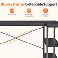 JHK L Shaped Desk 47 Inch Computer Desk Gaming Furniture Corner Desks Home Office PC Table with Reversible Storage Shelves