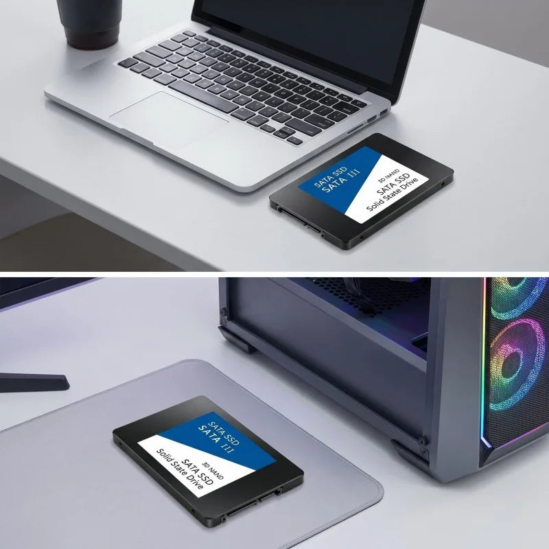 2.5 Inch Internal SSD SATA Disk for Laptop - Choose Your Size Upgrade - 120GB 240GB 512GB 250GB - HDD SSD Upgrade Option
