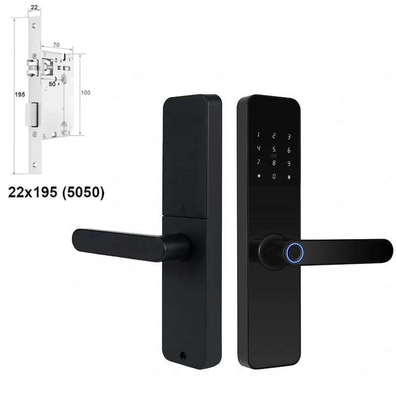 TTLOCK Homestay Smart Door Lock with Electronic Lock for Wooden Door, Home Use, Card Swipe, Bluetooth Lock, IC Cardapartment
