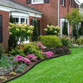 No Dig Landscape Edging Kit, Flexible Plastic Garden Border with Spikes for Lawn, Flower Bed, Pathway & Yard Landscaping