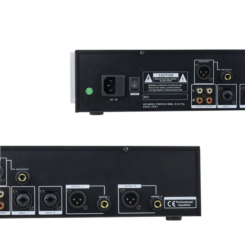 Paulkitson EQ312 Professional Digital 2U 31-band Graphic Audio Equalizer Processor Home Karaoke Speaker Management System