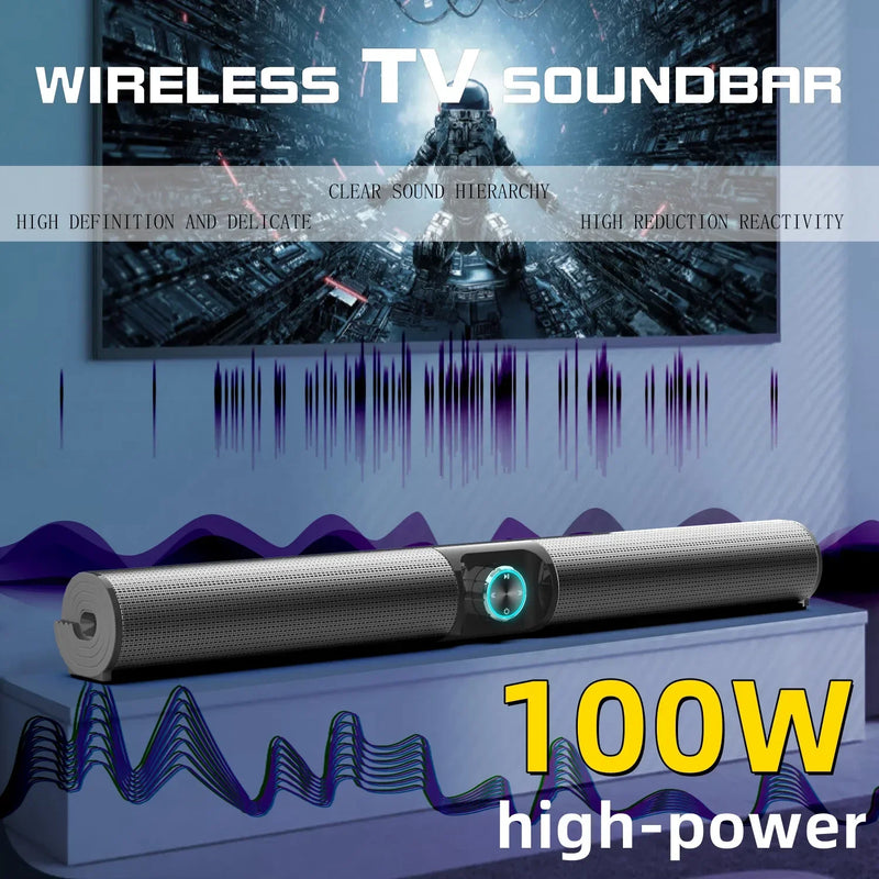 High Quality BS55 100W Theater Home Theater System Bletooth Speaker Subwoofer Wireless Tv Computer Soundbar With Remote Contro