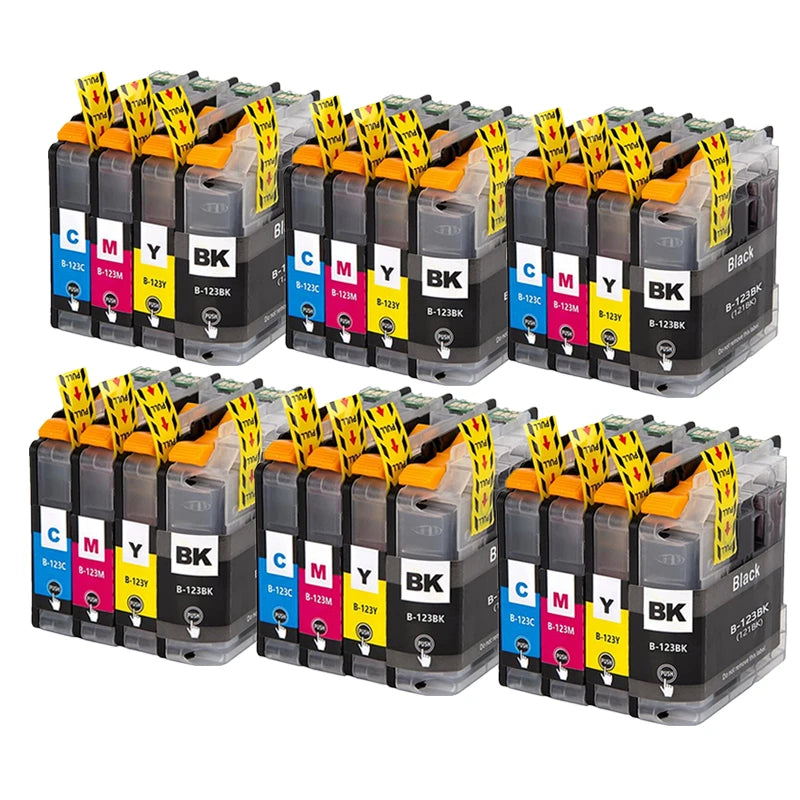 LC123 LC-123 LC 123 XL LC123XL Ink Inkjet Cartridges For Brother MFC J4410DW J4510DW J4610DW J4710DW J470DW J6920DW