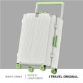 BunnyFly Suitcase Wide Handle Travel Suitcase Men 20 24  Carry-On Luggage Women PC Aluminum Frame Trolley Case