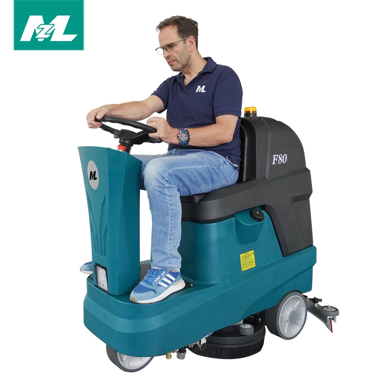Professional Electric Battery Warehouse Gym Ride on Floor Scrubber Machine Floor Scrubber