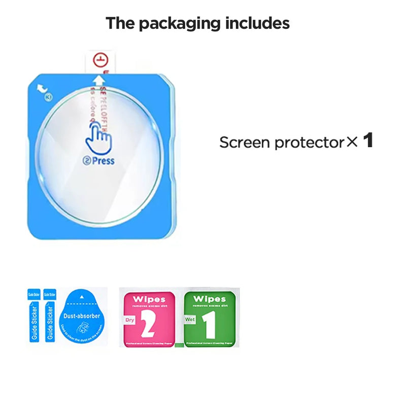 Tempered Glass Screen Protector For Samsung Galaxy Watch 8/9 40mm 44mm Ultra/ 2 47mm With Alignment Tool - Visuel 8 | SAMAG