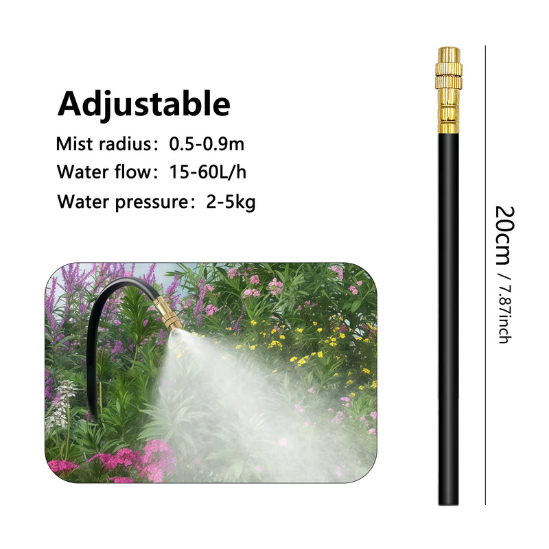 30-5m LCD Quick Connect Atomizing Sprinkler Timer Irrigation Kit Custom Automatic Watering System Flexible Adjustment Nozzle