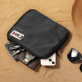 Lockable Beach Bag with Cable, Oxford Fabric, Travel Bag for Passport, Phone, Cash and Important Items