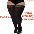 2026NEW Plus Large Size Black White Lace Thigh High Stockings Silicone Anti-slip Over The Knee Long Socks for Oversized Women XL