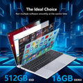Intel Core i9-9900 15.6 Inch 16GB RAM Backlit Fingerprint Unlock Laptop Windows 11 Office Study NoteBook Gaming Computer PC