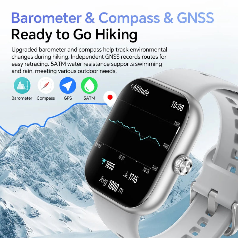 Global Version HONOR CHOICE Watch 2 Pro 1.97'' AMOLED Bluetooth Call GNSS 5ATM Waterproof Health Monitor 14Days Battery Life