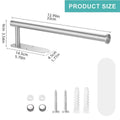 Adhesive Toilet Paper Holder Stainless Steel Tissue Hanger Waterproof Toilet Paper Stand Bathroom Accessories Paper Towels Hold