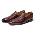 Luxury Slip On Dress Shoes Men Genuine Leather Italian Loafer Shoes For Men Black Brown Brand Formal Oxford Men Casual Shoes