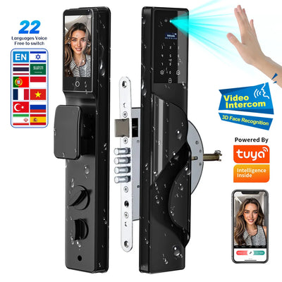Tuya Wifi Palm Face Recognition Smart Lock Video | SAMAG