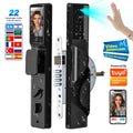 2026 Tuya Wifi Palm Face Recognition Smart Lock Video Monitoring Intercom Smart Door Lock Compatible with Israeli Mortise