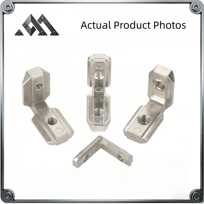 L Corner Bracket  2020 3030 4040 Aluminum Profile Extrusion Connector Accessories Fastener Parts Fittings for 3d Printer DIY CNC