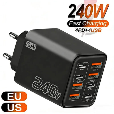 240w Gan Usb C Charger Fast Charging Phone Power Adapter | SAMAG