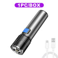 USB Rechargeable UV Flashlight For Pet Urine Detection Resin Cured 395nm UV Flashlight Black Light Zoom