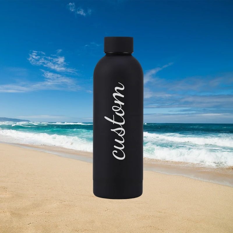 Custom Name Thermos Large Vacuum Flask 304 Stainless Steel Portable Thermos Bottle 0.5L Outdoor Sports Water Bottle Travel Mug