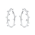 925 Sterling Silver Simple Gold U-shaped Earrings Jewelry | SAMAG