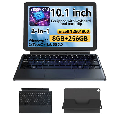 2 - in - 1 10.1 Inch Tablet Laptop Intel 6500Y 8GB+256GB SSD | SAMAG