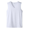 Men'S Top Men'S Summer Multi Color Sleeveless Vest Men'S Summer Ice Silk Traceless Thin Breathable Color V-Neck Sleeveless Top