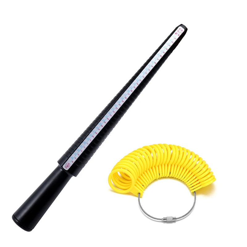Professional Measuring Gauge Finger Ring Stick Sizer UK/US Official British/American For DIY Fashion Jewelry Measuring Tools Set