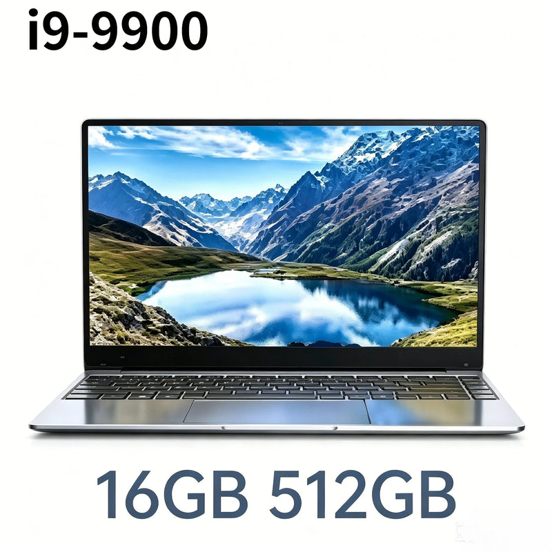 Intel i9 9900 14.1 Inch Ultra Slim Gaming Laptop 5GHz 32GB DDR4 2TB SSD 1920x1080 Office PC Pro Max 2026