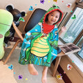 Cute Cartoon Baby Hooded Bath Towel Microfiber Soft Poncho Beach Towel Newborn Infant Cape Washcloth Kids Bathing Supplies