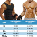 1PCS Zipper Sauna Tank Top for Men, Hot Neoprene Waist Trainer Vest, Sweat Slimming Corset Body Shaper for Workout Exercise