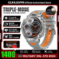 TANK Ultra 1400mAh Battery Military Smart Watch 10ATM Waterproof Heart Rate Tactical LED Flashlight Men - Visuel 13 | SAMAG