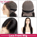 Wig Lace Straight Women Wig With Natural Hairline Breathable Human Hair Wigs For Women Natural Color 10"-26" Remy Hair Wig