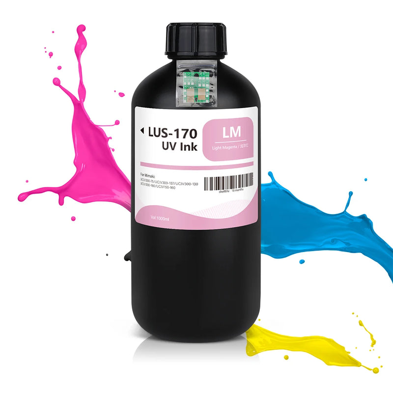 Winnerjet LUS-170 Special Ink Bottle With One Time Use Chip With UV Ink for Mimaki UCJV300-75 UCJV300-107 UCJV300-130