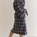 Retro Plaid Cotton Bathrobe Super Soft Absortion Hooded Loose Bath Robe Coat Towel V Neck Warm Sleepwear Robes Women Homewear