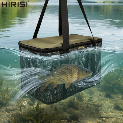 Hirisi Portable Collapsible Mesh Keep Net Bag Zipper Live | SAMAG