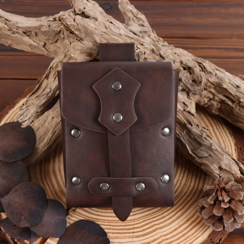 Light brown vintage costume accessories belt bag unisex bag belt Halloween role play accessories
