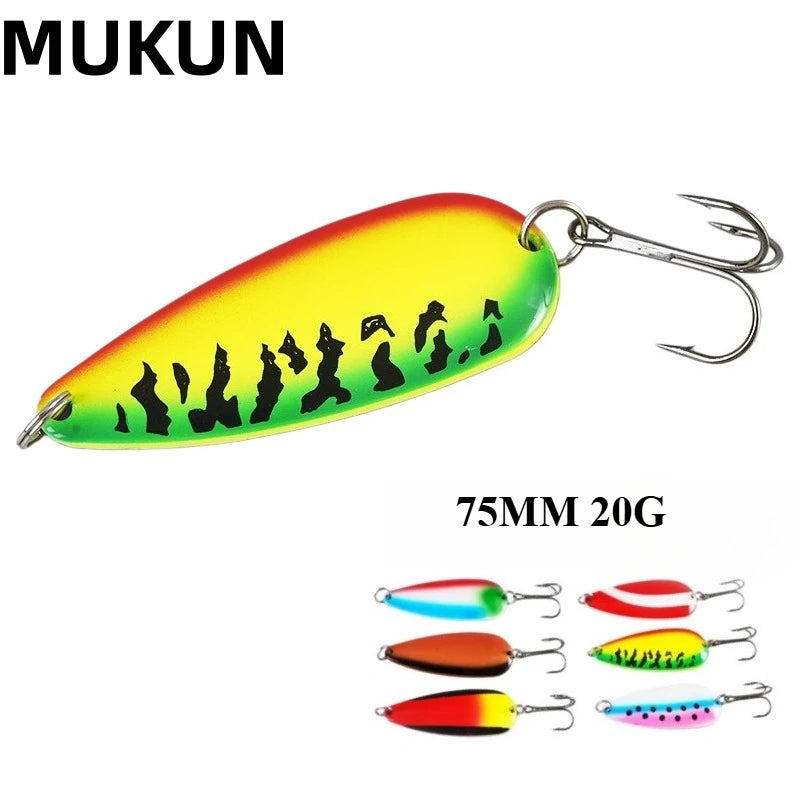 75MM 20g Long Cast Metal Spoon Lure 75mm/20g Colorful - View 2 | SAMAG