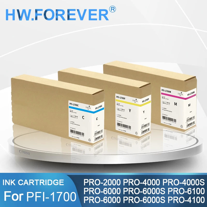 Original New PFI-1700 pfi1700 Ink Cartridge For Canon imagePROGRAF PRO-2000 PRO-4000 PRO-6000 PRO-4000S PRO-6000S Ink Tank 700ML